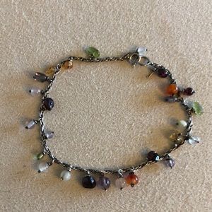 Pretty bracelet with multicoloured semi precious stones.